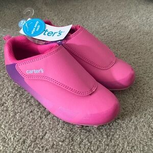 NWT Carters pink Velcro closure cleats